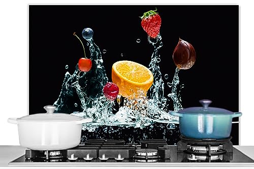 KitchenYeah© Pannello Paraschizzi da Cucina Alluminio Alzatina Top