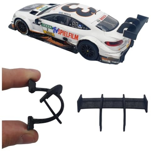 Blackslot Flexibler Spoiler – Carrera Zubehör für 124 Mercedes C63 AMG DTM, Carrera Bahn Tuning Ersatzteil Kleinteil im Maßstab 1:24