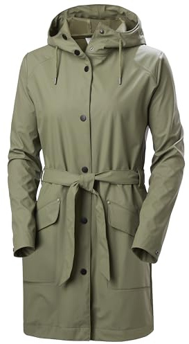 Helly Hansen Dam W Kirkwall II Regnrock, Grön, L