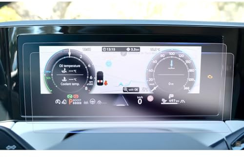 GAFAT [2 PCS] Compatible avec VW Tiguan 3 2024 2025 2026 10,25 Digital Cockpit Film de Protection d'Écran, Film en Nano pour 10,25 Cockpit Numérique, Anti-choc, 6H Anti-Rayures