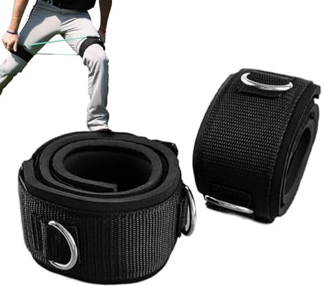 2 Stücke Fitness Oberschenkelgurte Neopren Oberschenkelgurte Padded Fitness Beine Manschette Gepolsterte D-Ring Beinmanschetten Für Fitnessstudio Workout Kabelmaschinen Padded Neopren Gepolstert