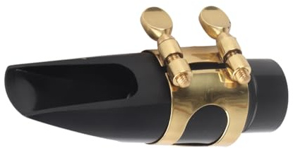 Bocchino per Sassofono Nero, Accessori per Sassofono, Bocchino per Sassofono Portatile, Facile da Suonare per Sassofonisti Principianti Semplice