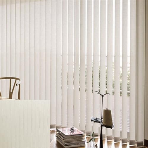 ZHUOZ1T Lamellenvorhang raumverdunkelnd 100% Komplettset Vertikaljalousie,Blickdicht lichtdurchlässig Tür Fenster Lamellen Rollo Schiebegardine,Breite×Höhe (170cm x 200cm,Off-White)