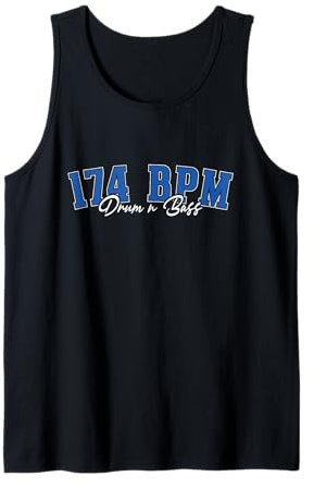 Drum & Bass Design Drum n Bass 174 BPM Dnb Tank Top