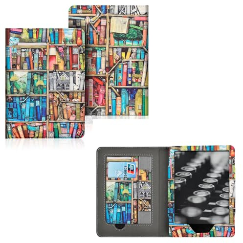 enoxboo Hülle für 7 Zoll Kindle Oasis 10./9. Generation 2019/2017 – Schutzhülle mit Automatischer Sleep Wake-Funktion, Kartensteckplatz, Handschlaufenfunktion, Modellnr. S8IN4O/CW24WI