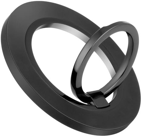 Hotut Soporte Magnético de Dedo para MagSafe, Rotación 360°, Anillo Móvil con Metal para iPhone y Android