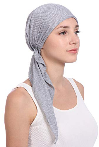 Generisch Headwear Bambus Chemo Kopftuch für Damen, Vorgebundenes Bandana bei Haarausfall, Weicher Atmungsaktiver Elegant Kopftücher Turban, Kopfbedeckung Chemotherapie, Schädelkappe