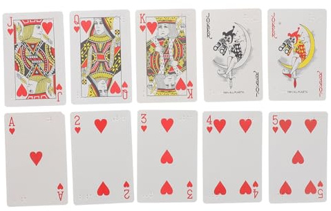 Warmhm Cartes à Jouer Braille Pour Malvoyants Adultes Et Garçon Fille Jeux De Société Accessibles Cartes Avec Marquages Tactiles