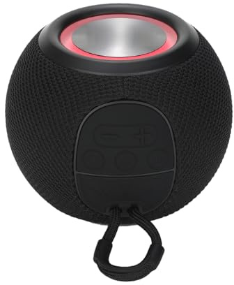 Enceinte portable sans fil | Petite enceinte sans fil, radio FM USB avec lumière colorée lecteur audio pour plage pique-nique chambre gym salle de bain cuisine maison dortoir voyage voiture