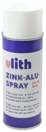 Ulith Zink Alu Spray 400 ml hell Grundierung Korrosionsschutz Ausbesserungsspray Rostschutz (400 ml (1 Dose))