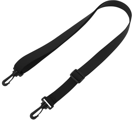 CHARMNAIL Correa para Bolso, Ajustable (75-140cm) Transpirable en Nylon Negro, Ancho 2.5cm, Adecuada para Bolsos de Mano/Bolsos Bandolera y Equipaje/Bolsos para Laptop/Bolsos de Viaje