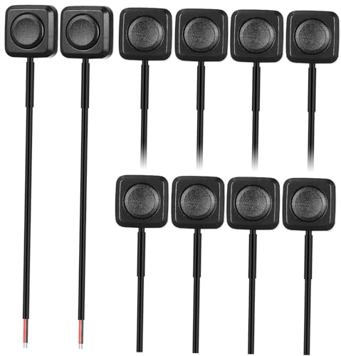 HOMSFOU 10 pièces Lot de Mini Interrupteurs à Bouton Poussoir Momentané pour Voiture Compact Plastique Remplacement et Installation Facile sur Tableau de Bord