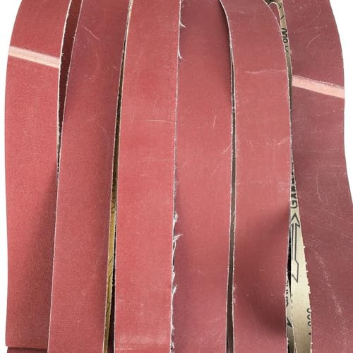 Bandas de Lija 6 unids/set cinta de lijado grano fino lijadora banda abrasiva 5x182cm for un funcionamiento suave