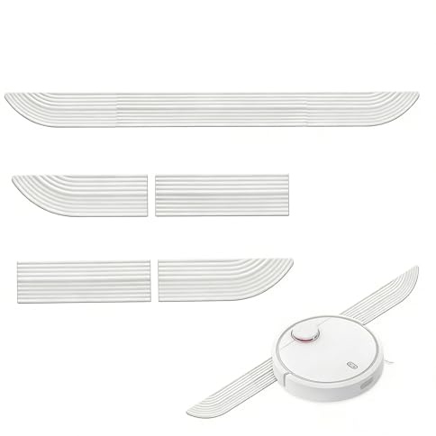 Türschwellenrampe SaugroAboter, 68x5cm Türschwellenrampe 1,6 cm hoch Rampe saugroboter Türschwellenrampen aus TPE-Material für Saugroboter Erhöhung (Weiß, 1,6x68x5,1 cm)