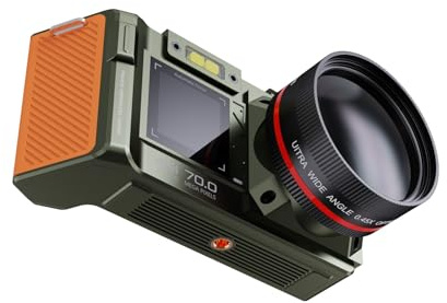 FACAIIO Fotocamera digitale mirrorless da 96 MP con zoom digitale 50x, display HD da 3,5 pollici, video 4K, connettività WiFi, foto e video, supporta fino a 512 GB
