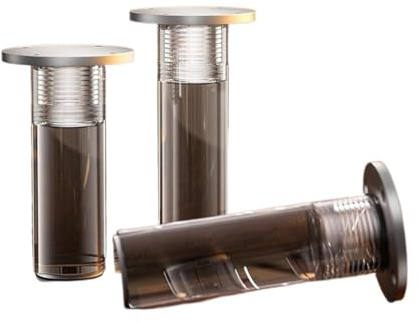Bordben i akryl, Akryl möbelben Transparent 8-40cm Paket med 4 med skruvar(Height 18cm)