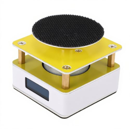 Cryfokt 10000 RPM Disc Sander, Electric Small Sanding Disc Machine with 2 Sandpapers 4 Speed Adjustable, DIY Benchtop Sanding Polishing Grinding Machine for Wood, Metal, Stone