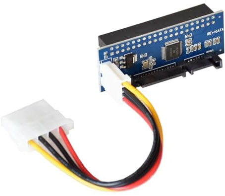 NONDK Hårddisk 3.5 IDE Till SATA-Adapter Hårddiskkonverterare PATA IDE 39/40-Stift Till SATA 22-Stifts Hårddiskkontakt med Datakabel