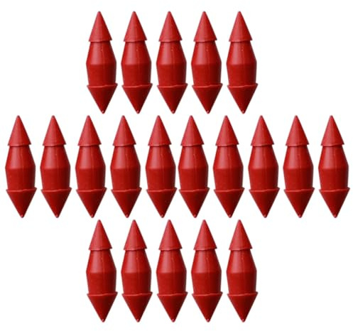 Tappi per Irrigazione Goccia 50 Pezzi, Plastico Rosso, Anti Perdita | Tappi per Tubo Gocciolatoio, Blocco Perdite All’aperto, per Orto e Giardinaggio Domestico