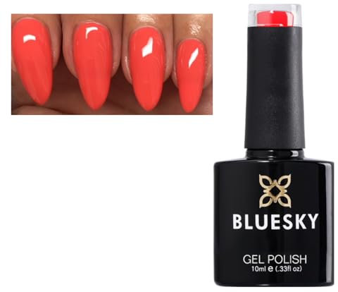 Bluesky Nail Gel Polish Coral Orange Color VIP29 UV LED Soak Off 10ml (Requires Drying under UV/LED Soak Off)