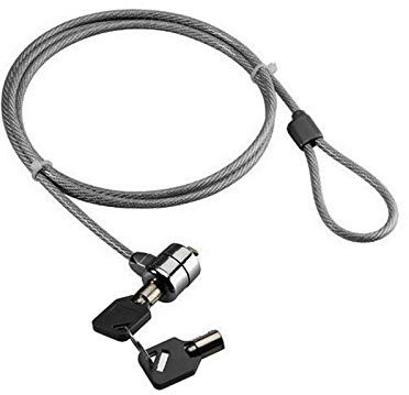Universal Computer Lock, Lightweight Vinyl-covered Steel Cable, Protect your Laptops, Monitors, Computer