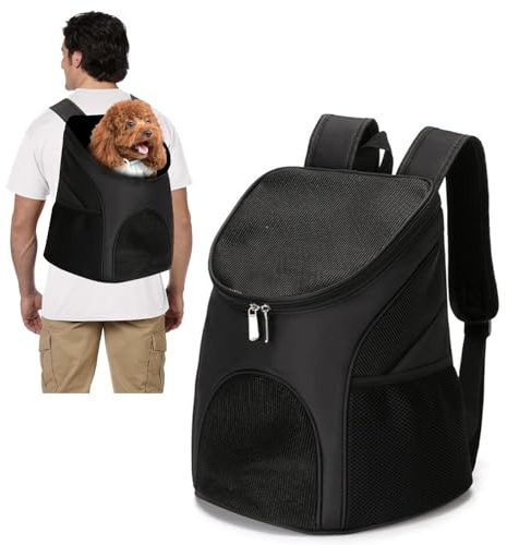 PETCUTE Haustier Träger Rucksack Hunde rucksäcke für kleine Hund und Katzen Belüfteten Design Hunde Tasche Reise Schultertaschen für das Wandern im Freien