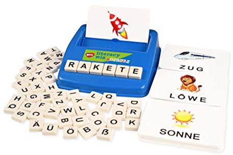 BOHS Deutsches Rechtschreibspiel - 120 Wörter 60 Flash-Karten - Lernspielzeug für das Sprachenlernen im Vorschulalter