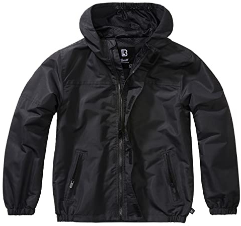 Brandit Kids Summer Frontzip Windbreak, Farbe: black, Größe: 134/140