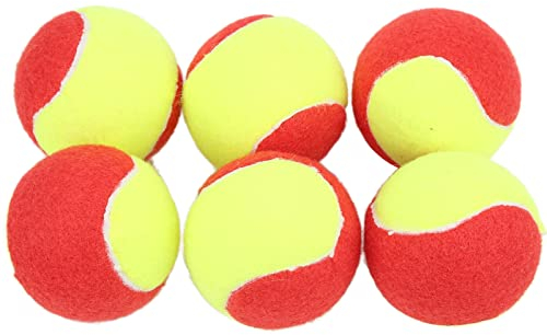 6 Stück Kinder Tennis, Plüsch Naturkautschuk Leichte Bälle Premium Soft Safe Elastic Waterproof Youth
