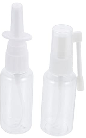 Healeved 2 Stück Nasenspülgeräte aus Pet Kunststoff mit 30ml Fassungsvermögen Tragbares Design und Einfache Bedienung für Sichere Nasenreinigung bei Babys