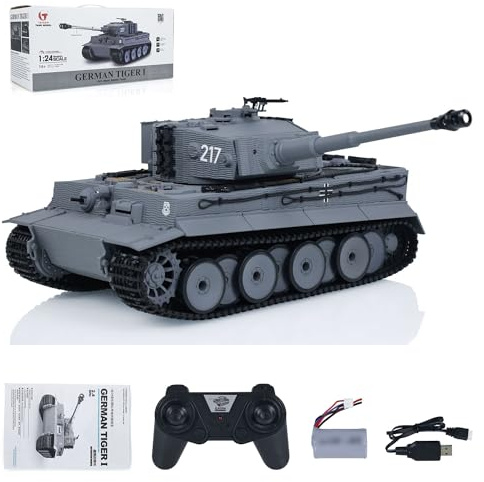TOUCAN RC HOBBY Taigen 1/24 RC Carro armato da combattimento Tiger I Combattimento militare radiocomandato a infrarossi