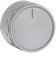 Masterpart Botón selector de programa, botón de control, esfera gris plateada compatible con lavavajillas Beko