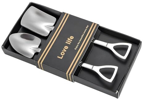 Coffee Spoons Stainless Steel Tea Spoons Round Dessert Spoons Long Handle Spoons for Hot Chocolate Ice Tea Latte Dessert Espresso Golden (Silver Spoons Set, A)