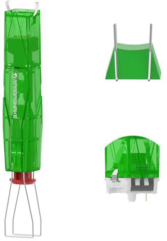 MAMBASNAKE Outil d'extraction de touches 2 en 1 pour clavier mécanique remplaçable à chaud, kit de retrait de touches MX en acier inoxydable 304 pour clavier de jeu personnalisé, vert translucide