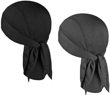 Toionmm 2 Stück Sport Bandana Cap, Schnell-trocknend Kopftuch Hat Herren, Atmungsaktive Sommer Kopftücher, Sportkappen im Freien für Joggen Laufen Wandern Berggehen Radfahren Klettern