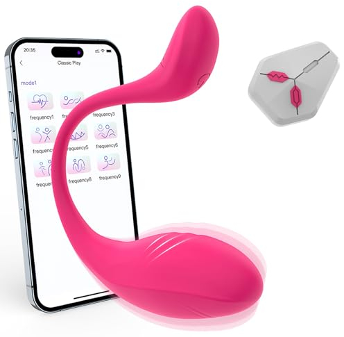 LYAMais Vibrationseier für Frauen Vibration für Frauen Klitoris Erotisches Sexspielzeug mit 9 Vibrationsmodi, Sexspielzeug Dildo Anal Vibratoren Leise Vibro ei,Bullet-Vibratoren, mit APP Fernbedienung