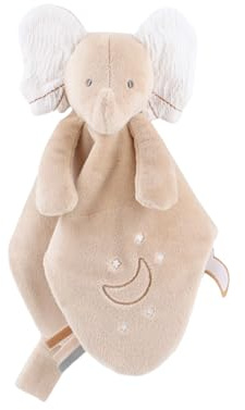 Noukie's Schmusetuch für Kinder, aus Veloudoux – Bali der Elefant – multifunktional – Braun – 1 Stück