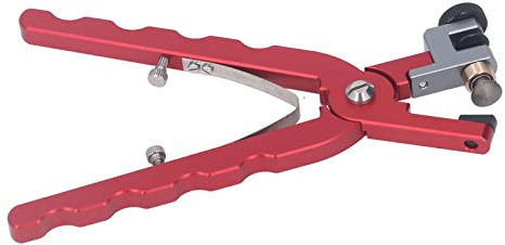 Risegun Pince perforatrice de ceinture, pince perforatrice ergonomique, en alliage d'aluminium, pour bracelet de montre et ceinture - Idéale pour l'artisanat du cuir, design compact