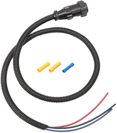 KACCDE Cable de alimentación auxiliar de 3 pines para recogedores/tractores de algodón 2155/620/7230/8950 187103A1 86511459 RE37651 AP459