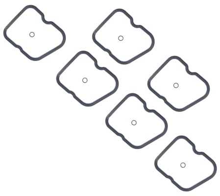 Meckparts 3930906 3902666 Lot de 6 joints de couvercle de soupape compatibles avec moteur Cummins 4BT 3,9 L 6BT 5,9 L compatible avec Dodge Ram D350 W250 W350 2500 3500 D250 1989-1998