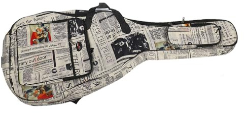 Joyance Gitarrentasche für Akustikgitarre, 600D, wasserabweisend, Oxford-Stoff, doppelt genäht, gepolsterte Gurte, Tragetasche für 104 cm (41 Zoll) akustische klassische Folk-Gitarre, stilvolles