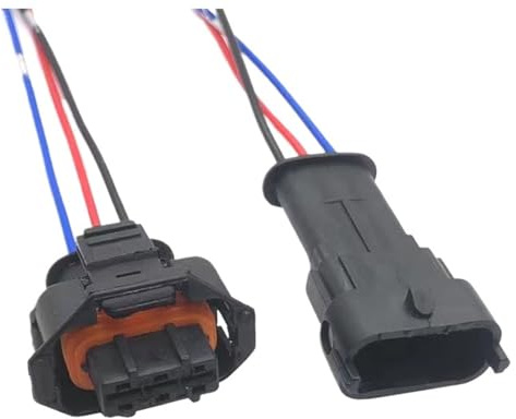 Connettore sensore auto a 3 poli, presa pompa di iniezione, pressione, sensore di posizione dell'albero motore (3p maschio, femmina, 1 S)