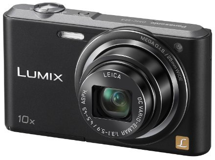 Panasonic Lumix DMC-SZ3 Compact Digital Camera 16.1MP,10x Optical Zoom with 25mm Wide Angle Lens, 2.7-Inch LCD Black (Renewed)