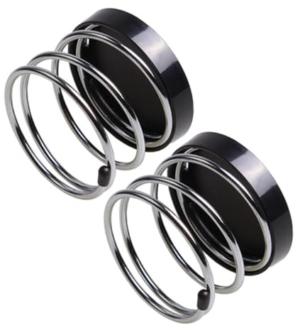 Abs Portavasos de Resorte Negro 2 Piezas para Coche