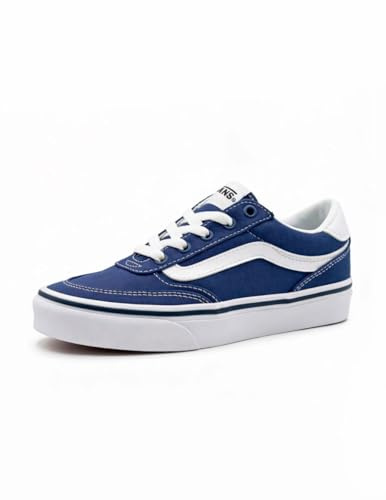 Vans Men's Brooklyn LS Shoe - Low-Top Fashion Sneakers for Casual Wear. Canvas Deep Twilight. 9.5