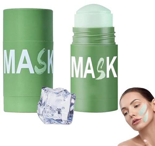 2PCS Grevea Green Tea Deep Cleanse, Green Tea Face Mask Stick for Face, Green Stick Mask, Masques au thé vert pour Nettoyage en Profondeur, Bâton de Masque Vert pour visage