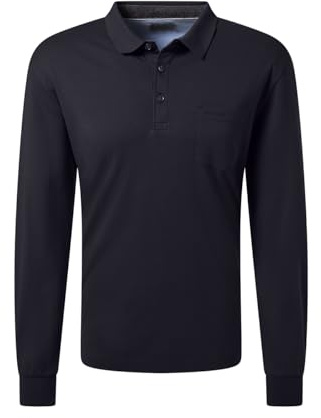 Pierre Cardin Herren Polo-Shirt Langarm 1/1 PoloKN | Männer Polo-Hemd | Mordern Fit | Keine Washed | Salute 3070 6325 | XL