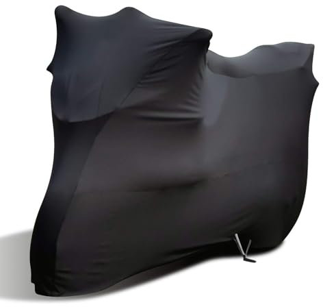 LJLBFB Bache Moto pour Benelli X 125 Scooter 2014, Housse Moto Anti-Poussière Anti-Rayures Tissu élastique Respirant, Protection Douce Et Ajustée pour Garage
