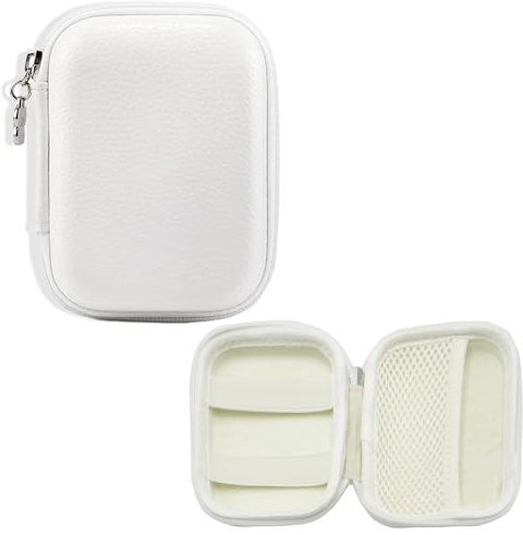 Étui compact pour appareil photo numérique - Compatible avec Camkory, Kodak PIXPRO FZ45, Lecran, VAHOIALD, Canon IXUS 285 HS, Umipyiza, YLSHGXFC, AOREGRE, Duluvulu, étui de protection pour (White)