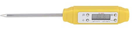 Cocoarm Read Meat Thermometer, Digital Food Thermometer with High Accuracy Probe, Read Kitchen Cooking Tool for Meat and Liquids (Yellow)